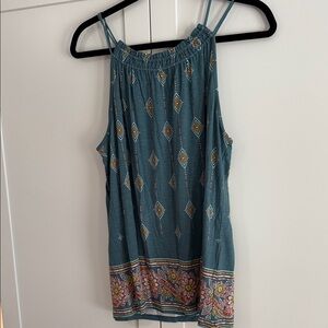 Stylish Teal Patterned Camisole